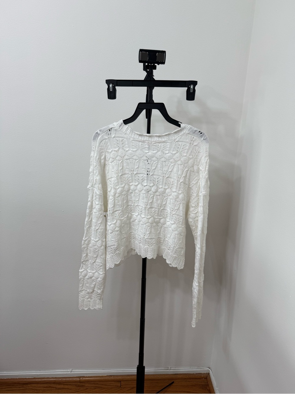Altar'd State Cream Crochet Knit Cardigan - Picture 7 of 7